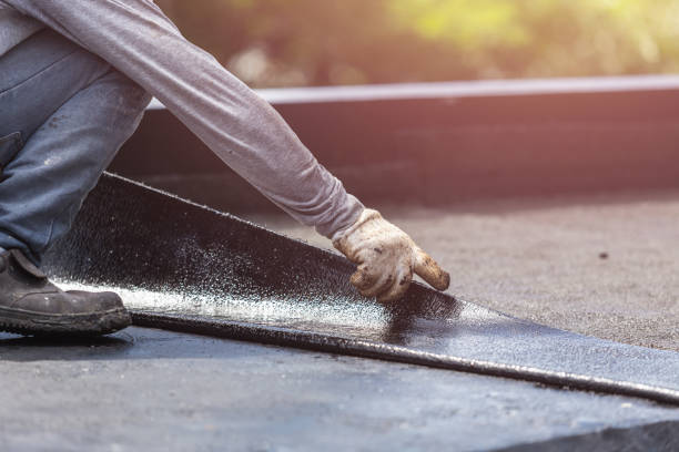 Professional Basement Waterproofing technician working in Modoc, IN